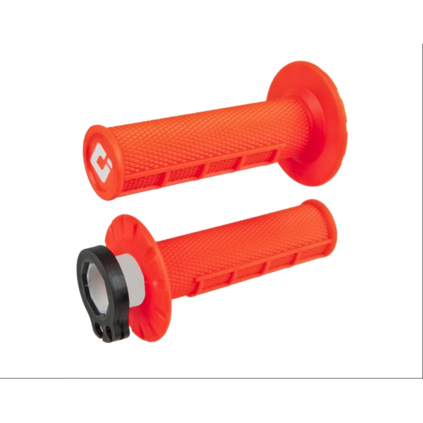 Puños Grips ODI Lock-On Half-Waffle Naranja