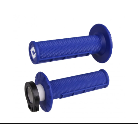 Puños Grips ODI Lock-On Half-Waffle Azul