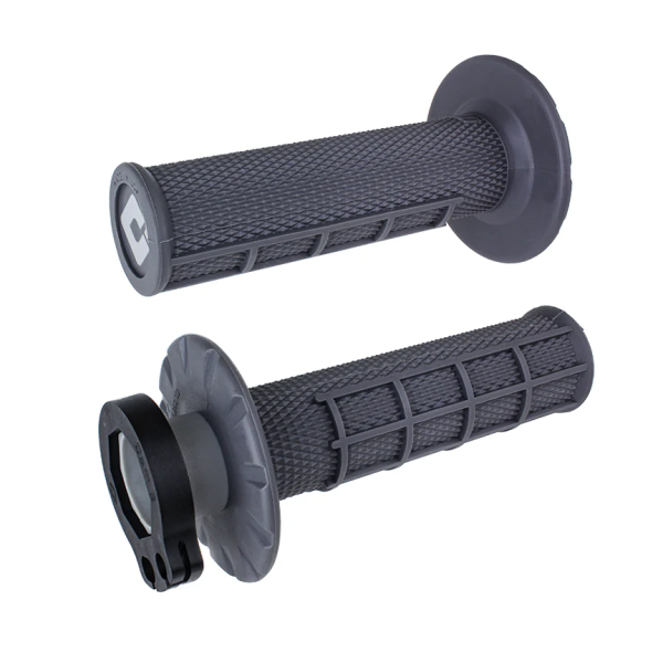 Puños Grips ODI Lock-On Half-Waffle Grafito