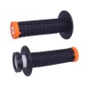Puños Grips ODI Lock-On NOMAD V2 Negro/Naranja