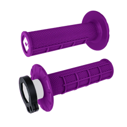 Puños Grips ODI Lock-On Half-Waffle Morado