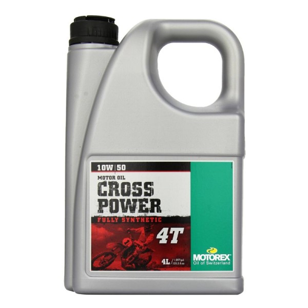 Aceite de Motor MOTOREX Cross Power 4T 10W50 (garrafa de 4 litros)