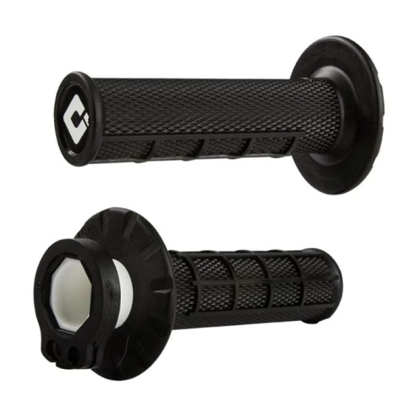 Puños Grips ODI Lock-On Half-Waffle Negro