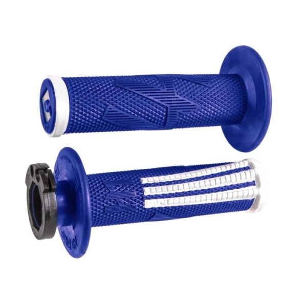 Puños Grips ODI Lock-On EMIG2 PRO Azul/Blanco