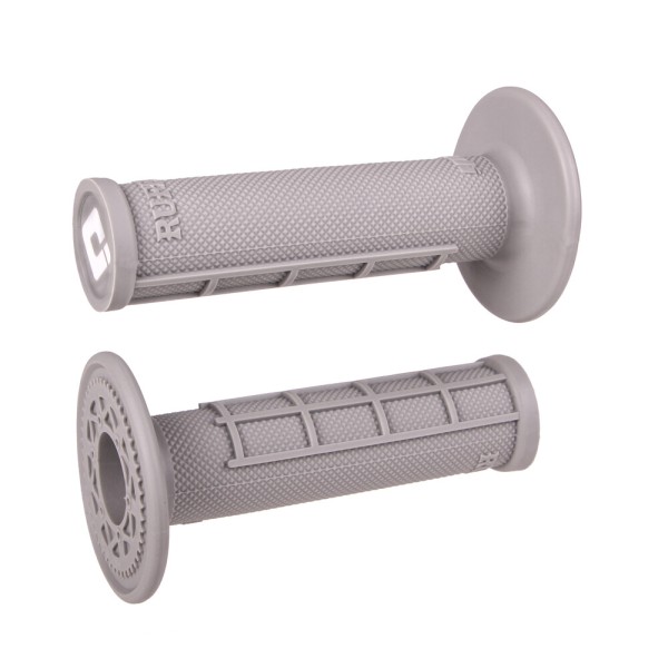 Puños Grips ODI Lock-On Half-Waffle Gris (Soft)