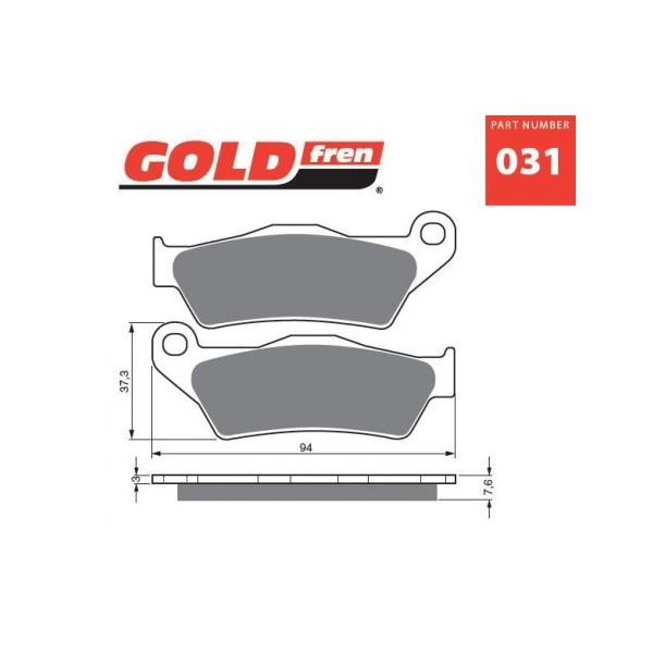 Pastillas de Freno GOLDfren K5-LX Ceramic Carbon Delanteras KTM